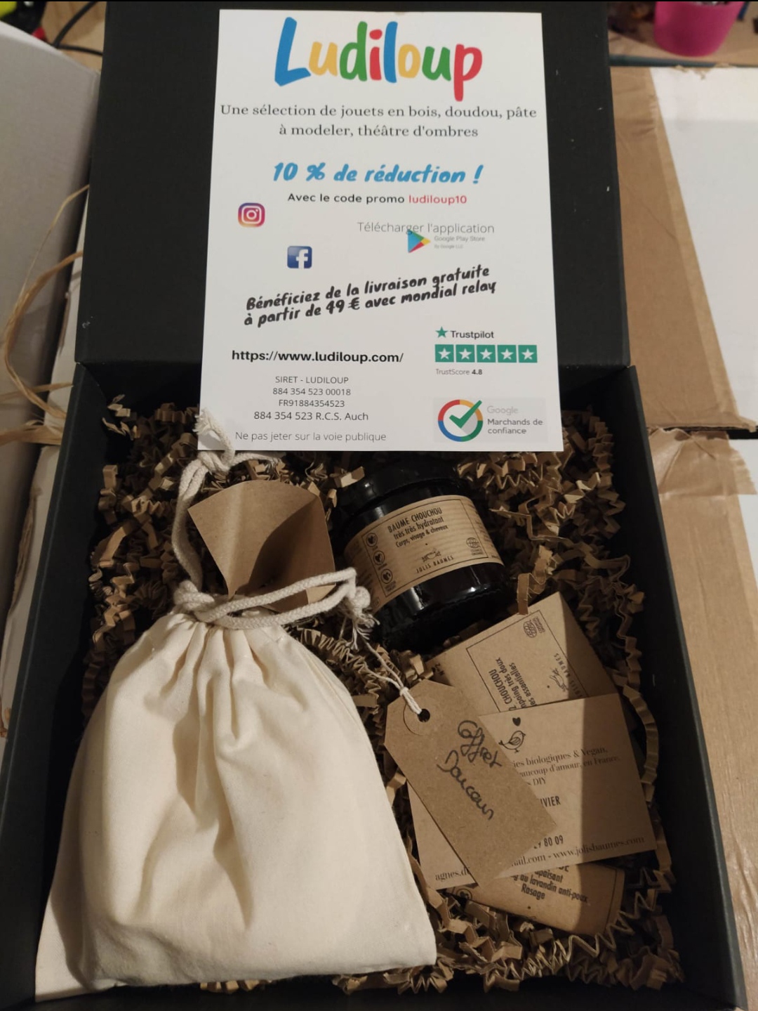 Coffret chouchou acheté sur ludiloup.com