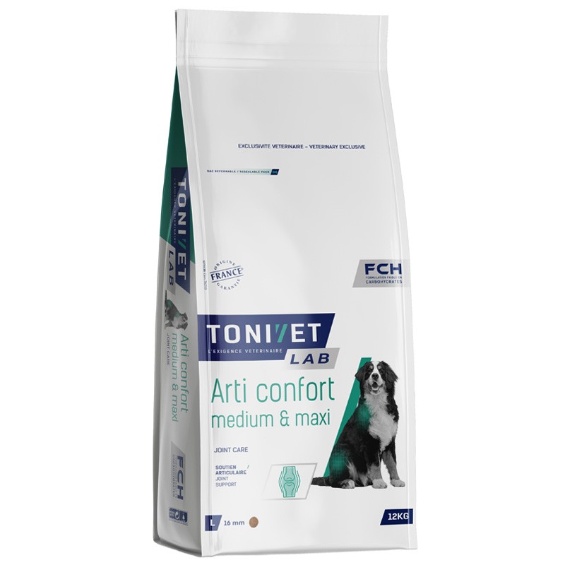 Croquettes ARTI-CONFORT MEDIUM MAXI Chien Sac 12 kg - Tonivet